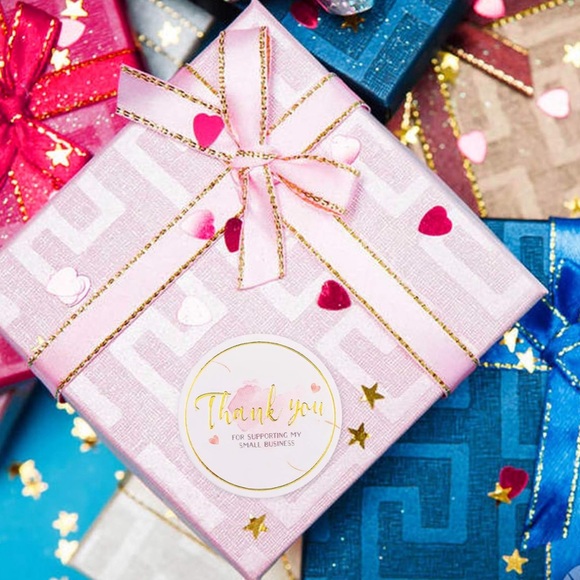 1.5” Round THANK YOU FOR SUPPORTING MY SMALL BUSINESS Stickers - 384 Cou… - Picture 4 of 8